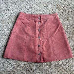 H&M fall suede skirt